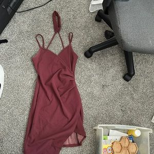 Dress with neck strap
